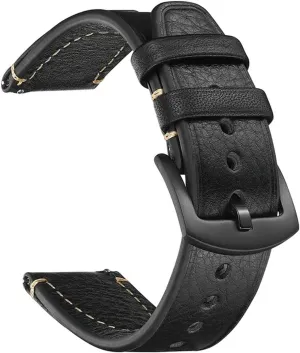 Retro quick eject definitive release Bracelet UTHAI Z28 Premium cow leather strap 20mm 22mm Universal watch Watchband Black Buckle 