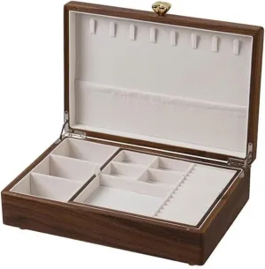 Ring Earring Necklace Bracelet Watch Wooden 13.38 Inch Makeup Organizers paradox nss decease beneficent perch alien Jewelry Box Simple Retro Storage Box 