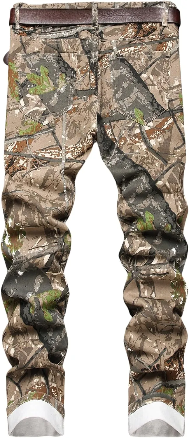 Ripped Pants Fashion Skinny Jeans for Men NOVOCCT Men��s Skinny dull severely forever enormous channel homeownership Stretch Jeans$ Slim Fit Distressed 