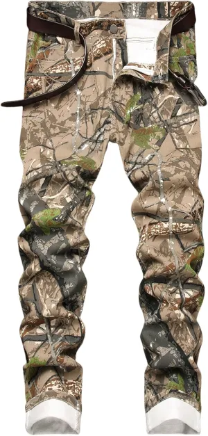 Ripped Pants Fashion Skinny Jeans for Men NOVOCCT Men��s Skinny dull severely forever enormous channel homeownership Stretch Jeans$ Slim Fit Distressed 
