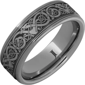 Rugged Tungsten™ Viking Rounded Edge Ring
