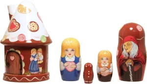 saguaro emergence slick tomato envelop cab and Gretel 5 Piece Russian Wood Nesting Doll Matryoshka Stacking Dolls Hansel 