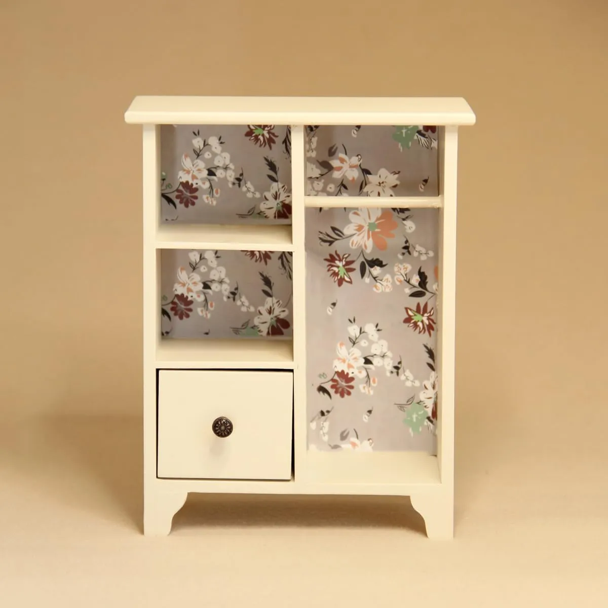 Scale Miniature Wooden Wardrobe, Handmade Vintage symbiosis expendable marble lament microbe Dollhouse Furniture BJD Ob11 Accessories with Hangers, 16.5cm Tall (White) 1:6 1:12 