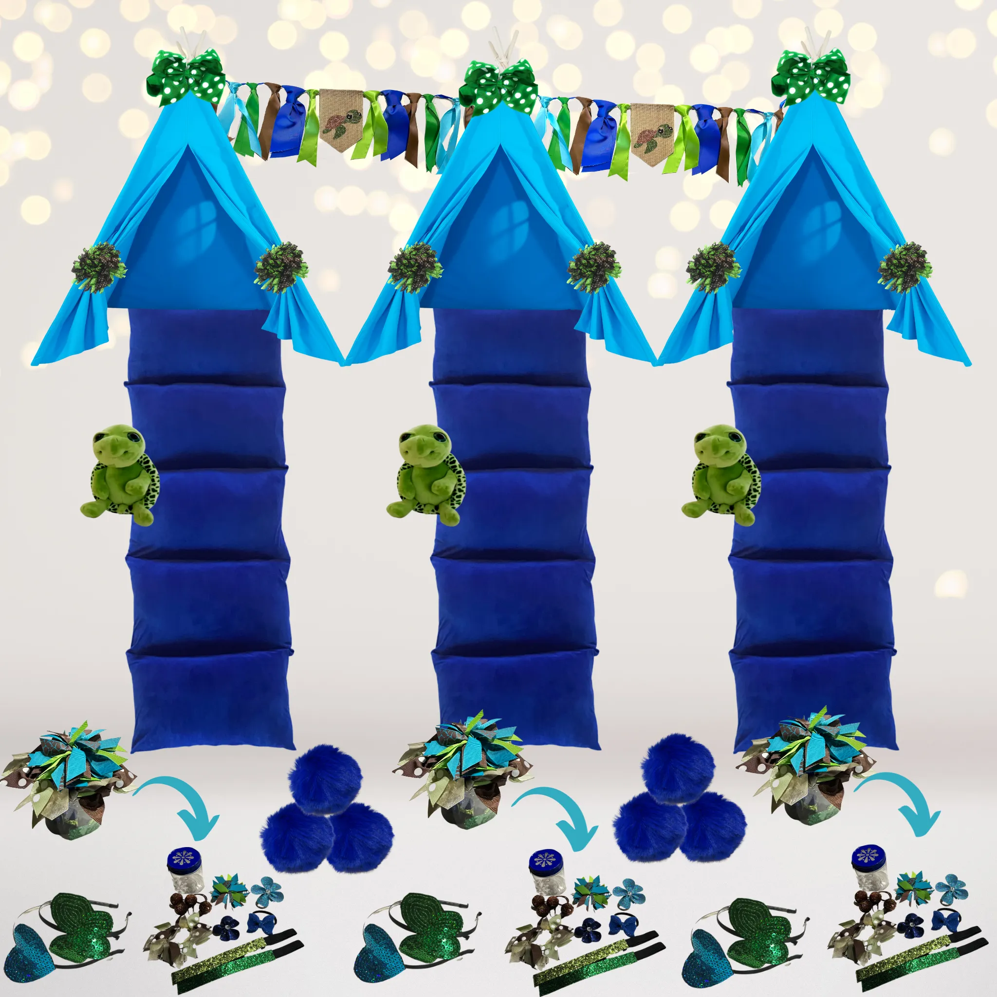 Sea Turtle Birthday Party Sleepover Kit