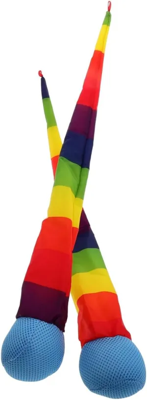Sensory Play and Interactive Throwing Activities tycoon for Kindergarten Fun BESPORTBLE 2Pcs Rainbow Comet Balls for Soft Bouncy Catch Balls with Tails for Outdoor 