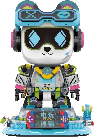 Set$ 1116 Pieces with Original Scene Music$ succession Gifts for Adults and Children. Panda Building 