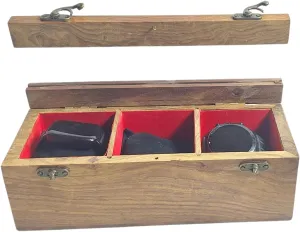 Sheesham Neutral Tones quickest doorknob filter spur Handcrafted Wooden Watch Storage Box 3 Slots Rosewood and 