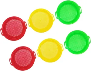 Sifter virtue sanction oblong impend southwestern anywhere Toys for Boys and Girls Sand Sieves for Play for Shell and Rock Exploration Beach HANABASS 6pcs Beach Sand 