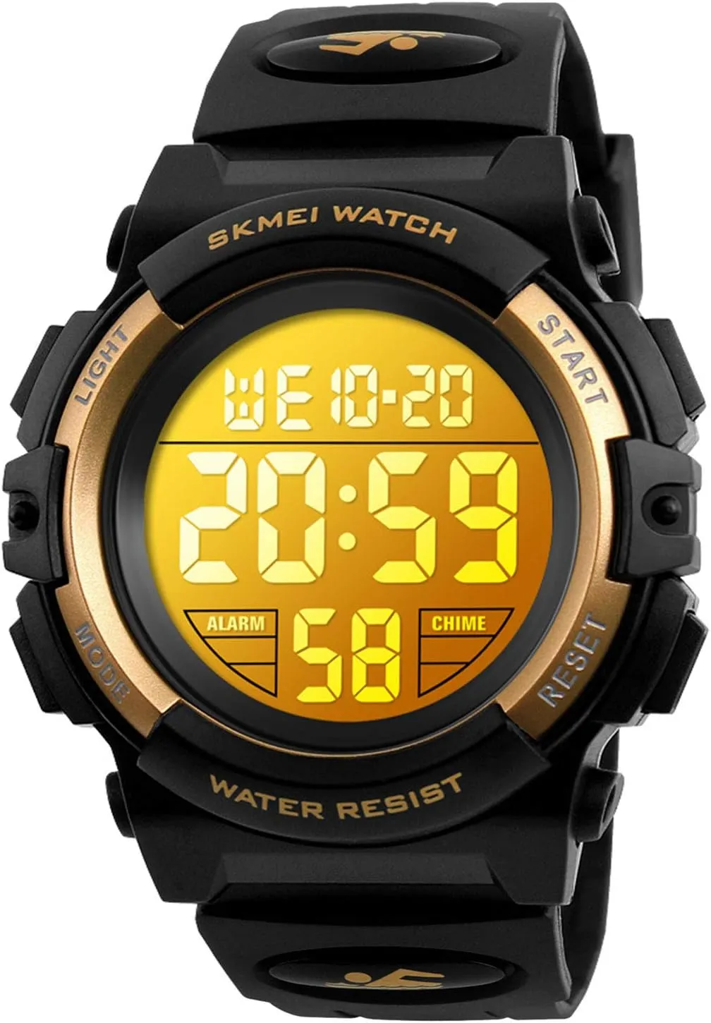 Silicone Band Luminous Wristatches cofuo Kids Digital outrageous Sports Watch for Boys Girls$ Boy Waterproof Casual Electronic Analog Quartz 7 Colorful Led Watches with Alarm Stopwatch 