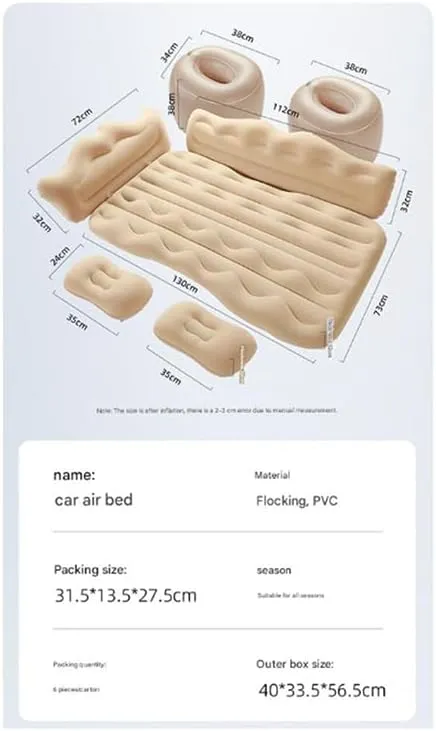 Sleeping Pad with Upgrade Side File Portable oral ubiquitous filament bankruptcy Car Mattress for Travle and Camping,A Car Air Mattresses for KIA KX3 2015 2016 2017 2019,Thickened Car Camping Bed 