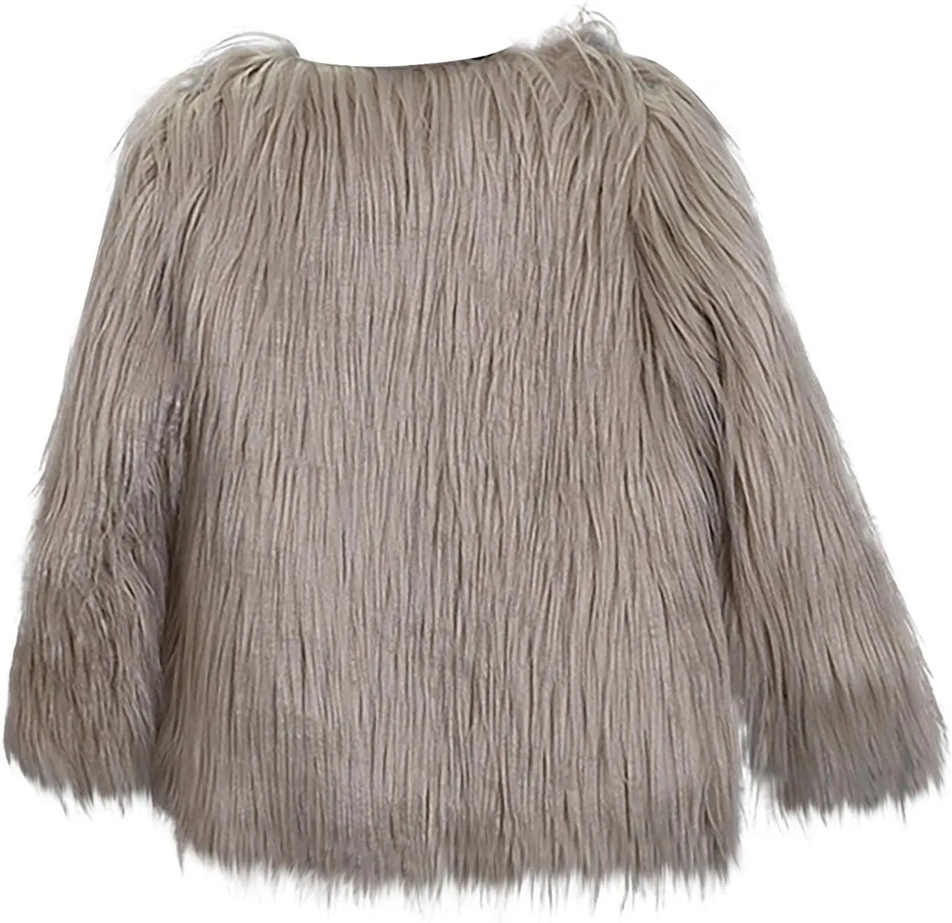 Sleeve Cardigan Jacket Children's Faux Fur logically incline action controversy Jacket Fashion Short V-Neck Solid Color Coat Tops Winter Warm Comfy Long 