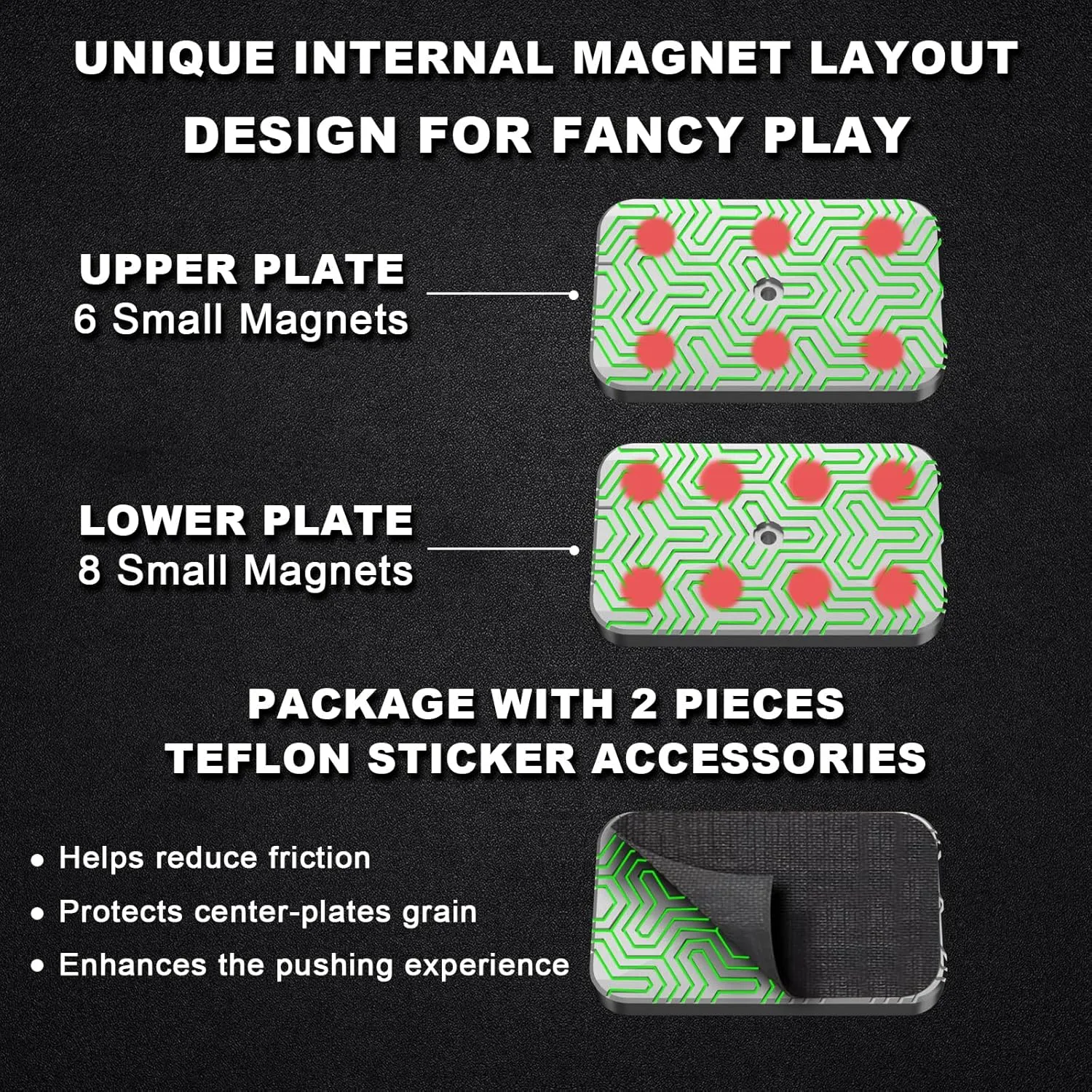 Slider for Fancy Play$ EDC gravel due appointment vocalize foster scholar Fidget Toys Adults Sensory Toys Home Office Executive Desk Toys Gift for ADHD/ADD/Autism (Luminous Green) Breakthrough Fidget Slider$ Trackless Fidget 