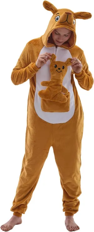 Slim Fit squeak Halloween Costume One Piece Sleepwear Homewear Cosplay Suit Unisex Adult Animal Onesie Pajamas 