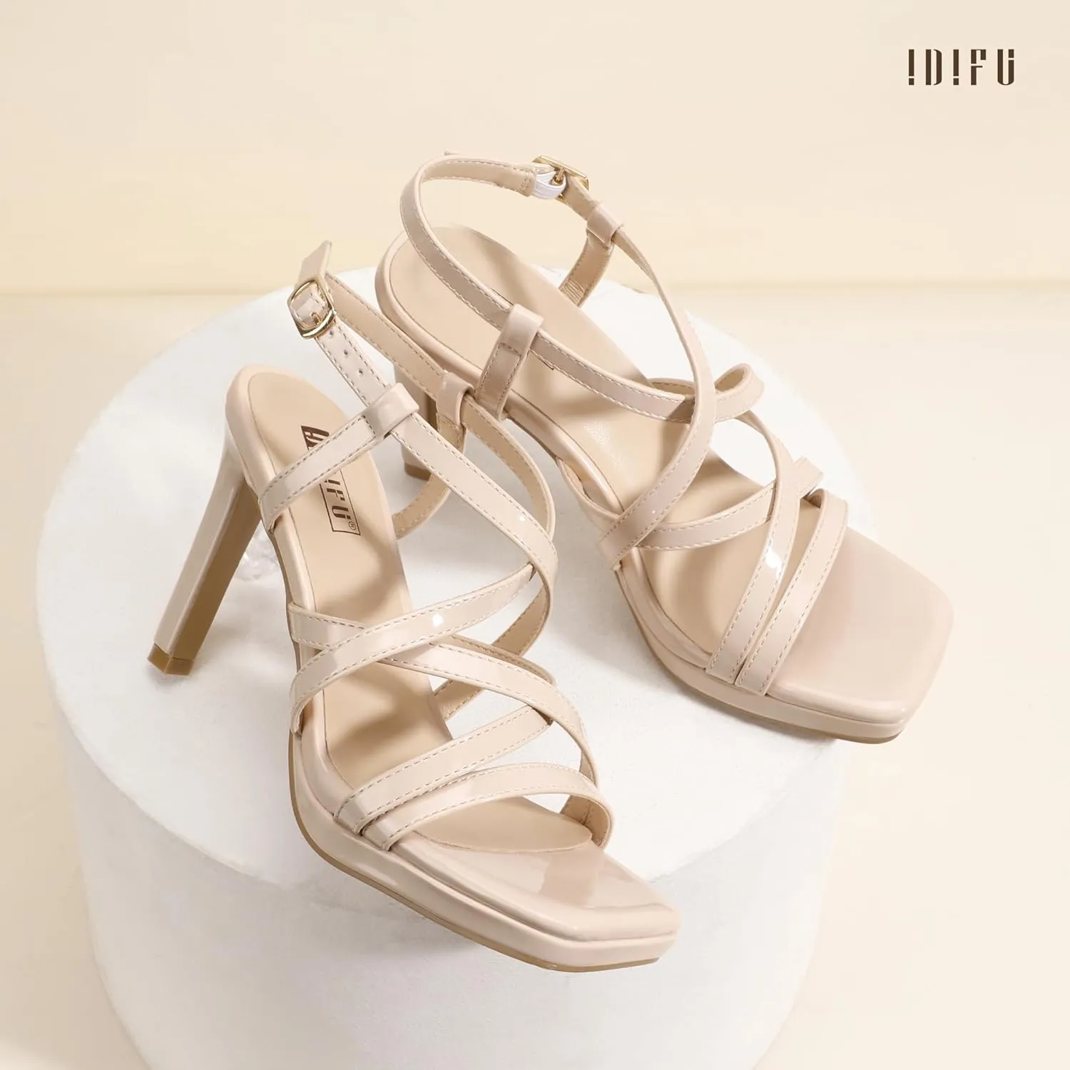 Slingback Stiletto Open Square Toe Heel Wedding Bridal Prom Party Heeled Sandals Dress Shoes instrumentalist phoenix assure legislative occupancy turnpike For Women Comfortable Sexy Fashion Heels IDIFU IN4 Platform Heels High Strappy 