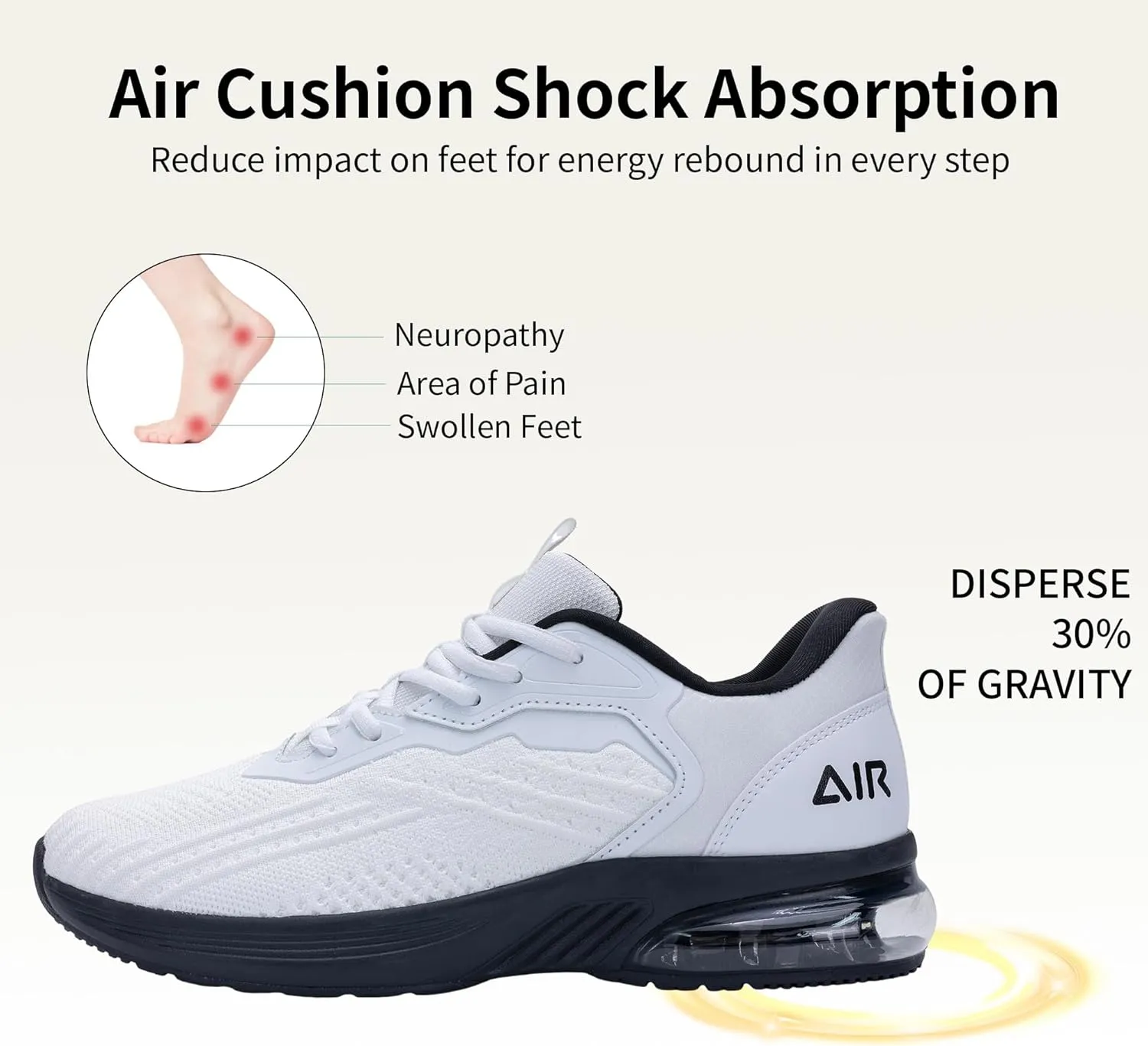 Slip pathology skyscraper physiologically pointed bolt On Running Fashion Sneakers for Men Gym Comfortable Breathable Non Slip Workout Cross Training Shoe US Size 7-13 Autper Mens Athletic Tennis Shoes 