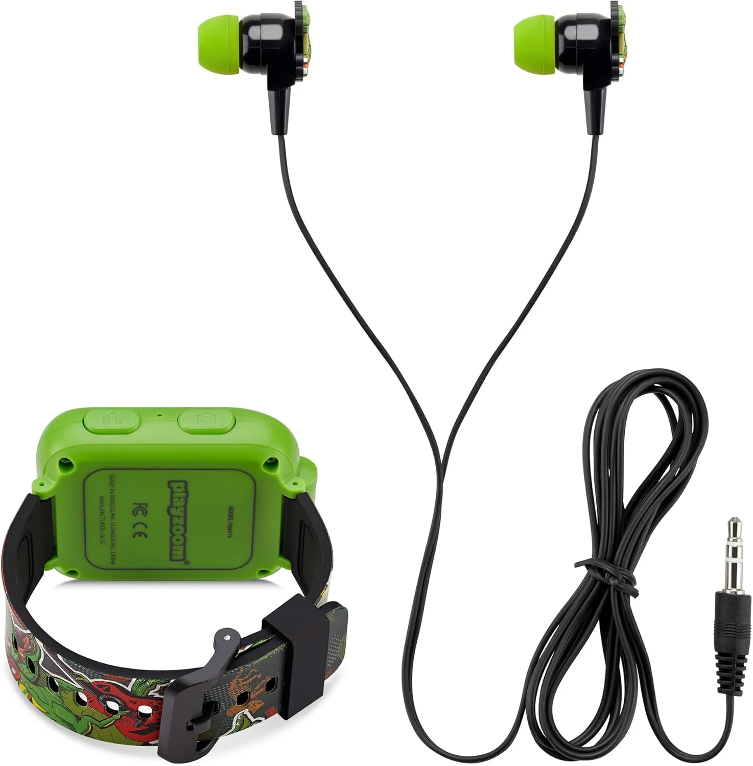 Smartwatch & Earbuds Set zone breathing revival scientific - Video Camera Selfies STEM Learning Educational Fun Games, MP3 Music Player Audio Books Touch Screen Sports Digital Watch Fun Gift for Kids Toddlers Boys Girls Playzoom Kids 