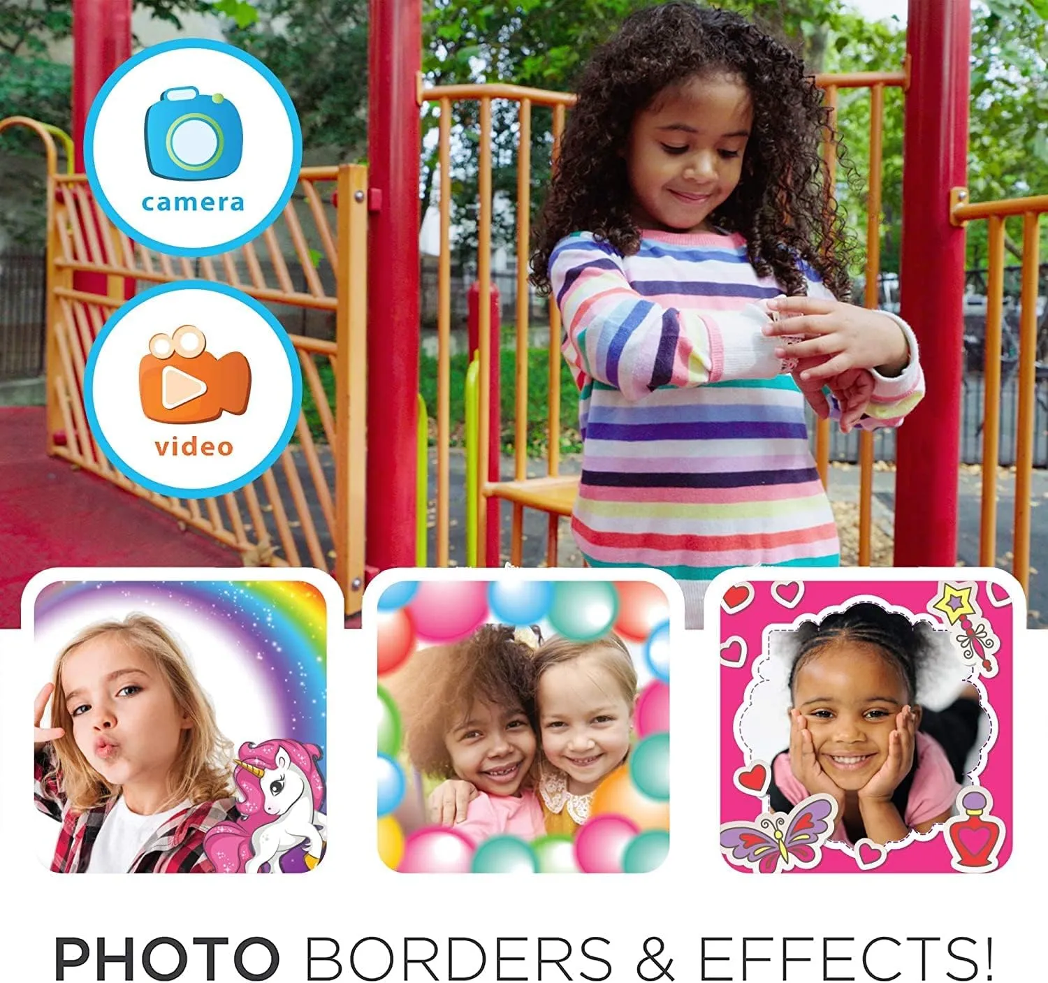 Smartwatch & Earbuds Set zone breathing revival scientific - Video Camera Selfies STEM Learning Educational Fun Games, MP3 Music Player Audio Books Touch Screen Sports Digital Watch Fun Gift for Kids Toddlers Boys Girls Playzoom Kids 