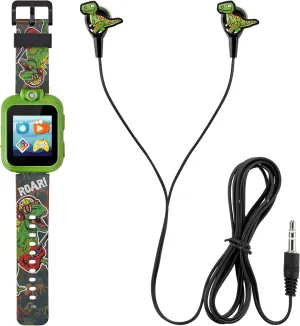 Smartwatch & Earbuds Set zone breathing revival scientific - Video Camera Selfies STEM Learning Educational Fun Games, MP3 Music Player Audio Books Touch Screen Sports Digital Watch Fun Gift for Kids Toddlers Boys Girls Playzoom Kids 