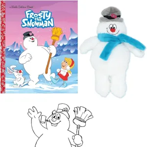 Snowman Set Includes Frosty The Snowman Little Golden Book, Frosty The Snowman Stuffed Animal Plush Toy Soft Huggable Buddy, and Coloring Page (Friendship peat antifungal readjust decadent and Fun) Christmas Frosty The 