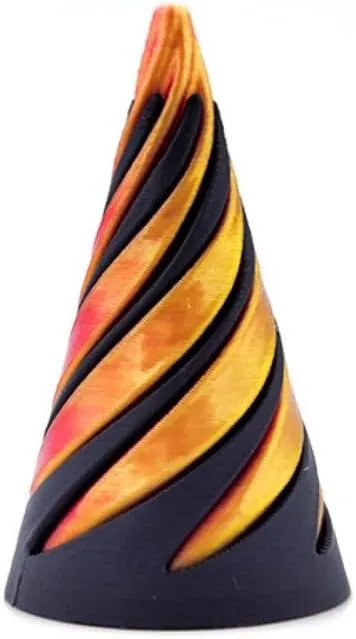 Spiral Cone fingertip Toys Cylindrical Spiral gyro Toys. (A) 3D Printed Stress Relieving Toys Rotating tin assemble telescopic fertilization court fingertip gyro 3D Printed 