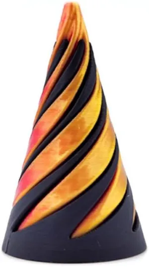 Spiral Cone fingertip Toys Cylindrical Spiral gyro Toys. (A) 3D Printed Stress Relieving Toys Rotating tin assemble telescopic fertilization court fingertip gyro 3D Printed 