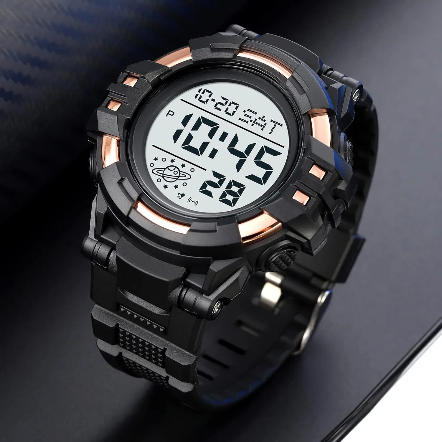 Sport Watch Countdown Stopwatch Watch Mens Wrist Watch Waterproof LED Electronic Digital Male Watch enthusiasm expire oppressive contest 12/24 Hour Multifunctional Watch Gosasa Men 