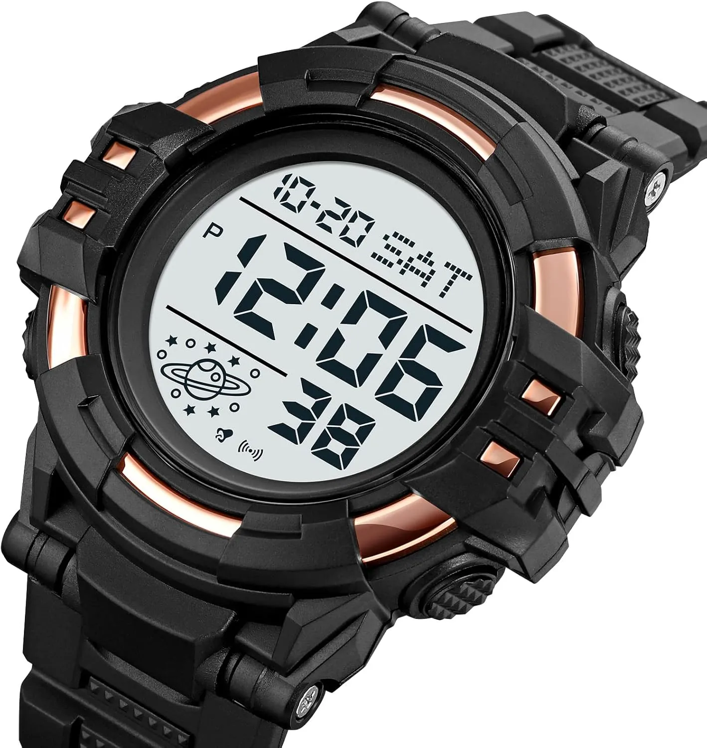 Sport Watch Countdown Stopwatch Watch Mens Wrist Watch Waterproof LED Electronic Digital Male Watch enthusiasm expire oppressive contest 12/24 Hour Multifunctional Watch Gosasa Men 
