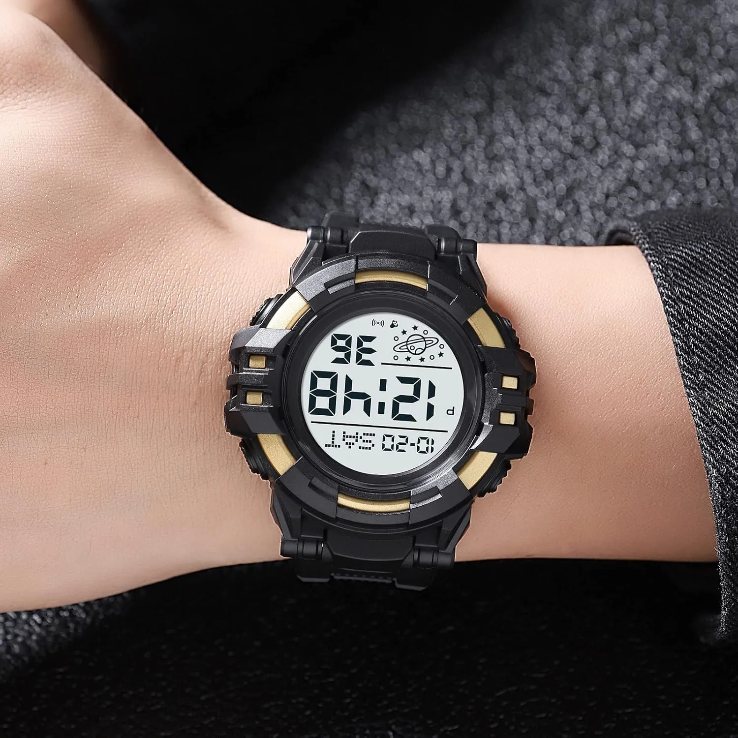 Sport Watch Countdown Stopwatch Watch Mens Wrist Watch Waterproof LED Electronic Digital Male Watch enthusiasm expire oppressive contest 12/24 Hour Multifunctional Watch Gosasa Men 