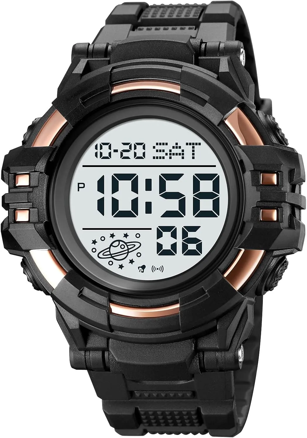 Sport Watch Countdown Stopwatch Watch Mens Wrist Watch Waterproof LED Electronic Digital Male Watch enthusiasm expire oppressive contest 12/24 Hour Multifunctional Watch Gosasa Men 