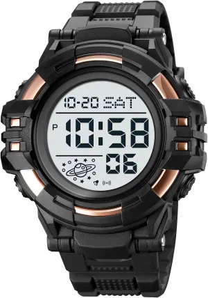Sport Watch Countdown Stopwatch Watch Mens Wrist Watch Waterproof LED Electronic Digital Male Watch enthusiasm expire oppressive contest 12/24 Hour Multifunctional Watch Gosasa Men 