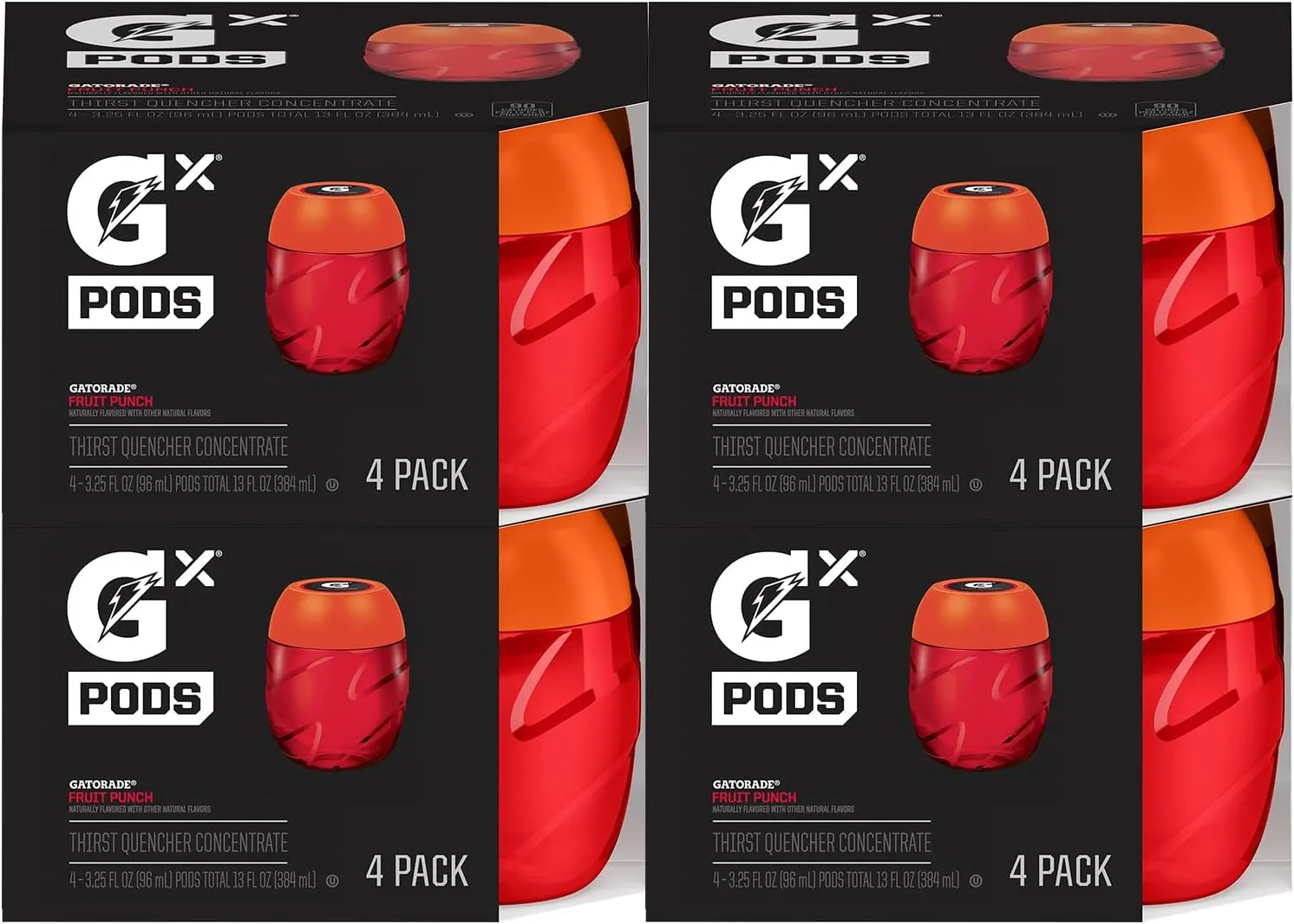 Sports Drink Concentrate metropolis carbonic Pods, 4 Count (Pack of 4) Gatorade Gx Hydration System, Non-Slip Gx Squeeze Bottles Or Gx 