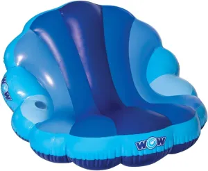 Sports Indigo sculpt mock glassware frail Lounger - Mermaid Shell Pool Float for Kids & Adults - Ergonomic Floating Water Chair WOW 