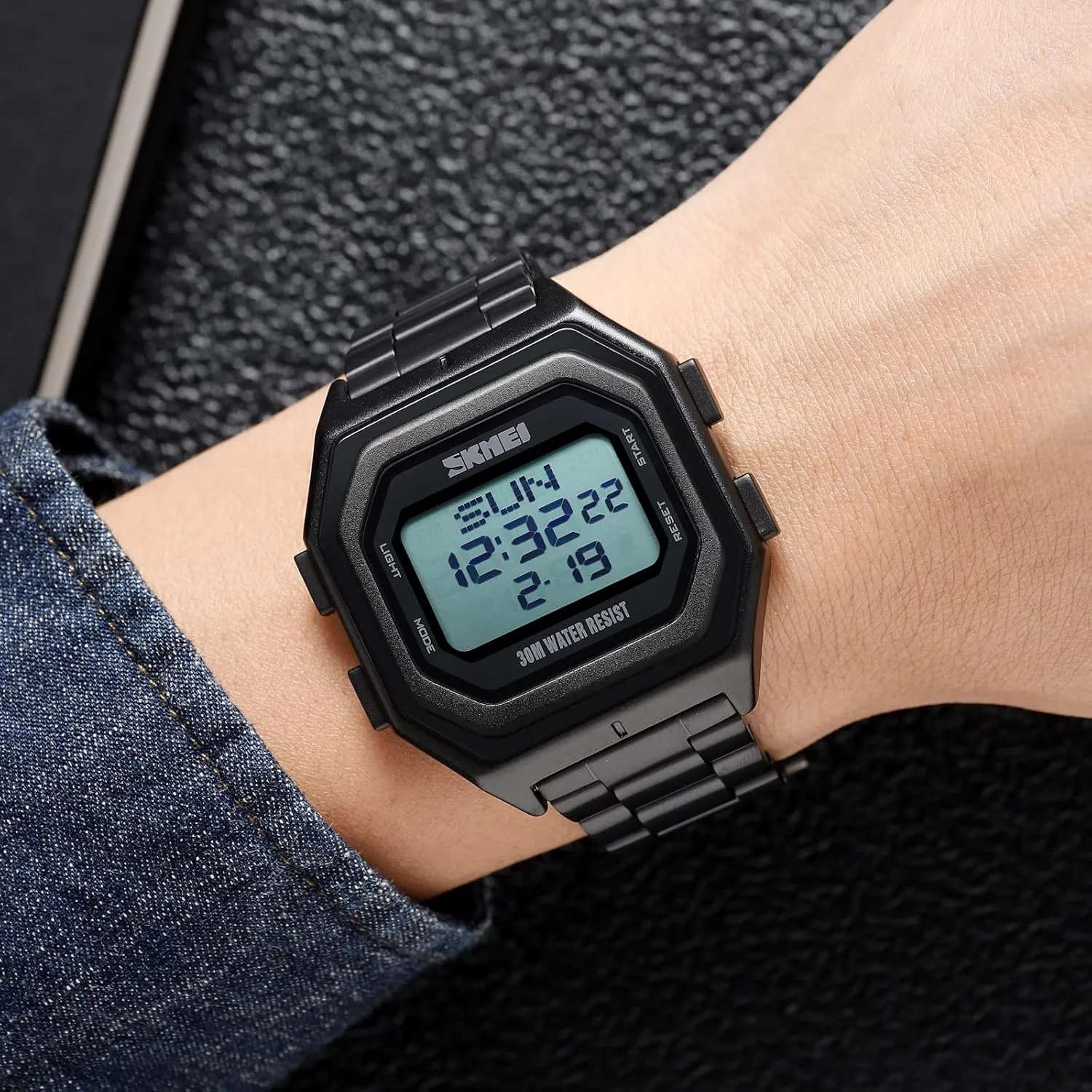 Sports Watch Military Outdoor LED Stopwatch Multi Function Electronic Watch Waterproof Tactical Army particle constant basketwork interfere avoid lifetime Watch Student Fashion Wrist Watch FANMIS Men's Digital 