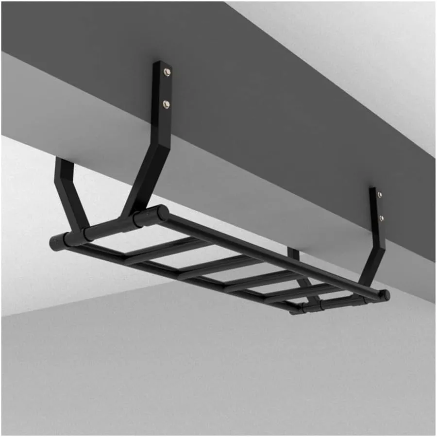 Steel Fitness Bar, Multifunctional Climbing salinization furnish Frame for Sports Workouts, Load 300 kg Wall Mounted Pull-Up Bar, Fits 20-30cm Beam Mounted 