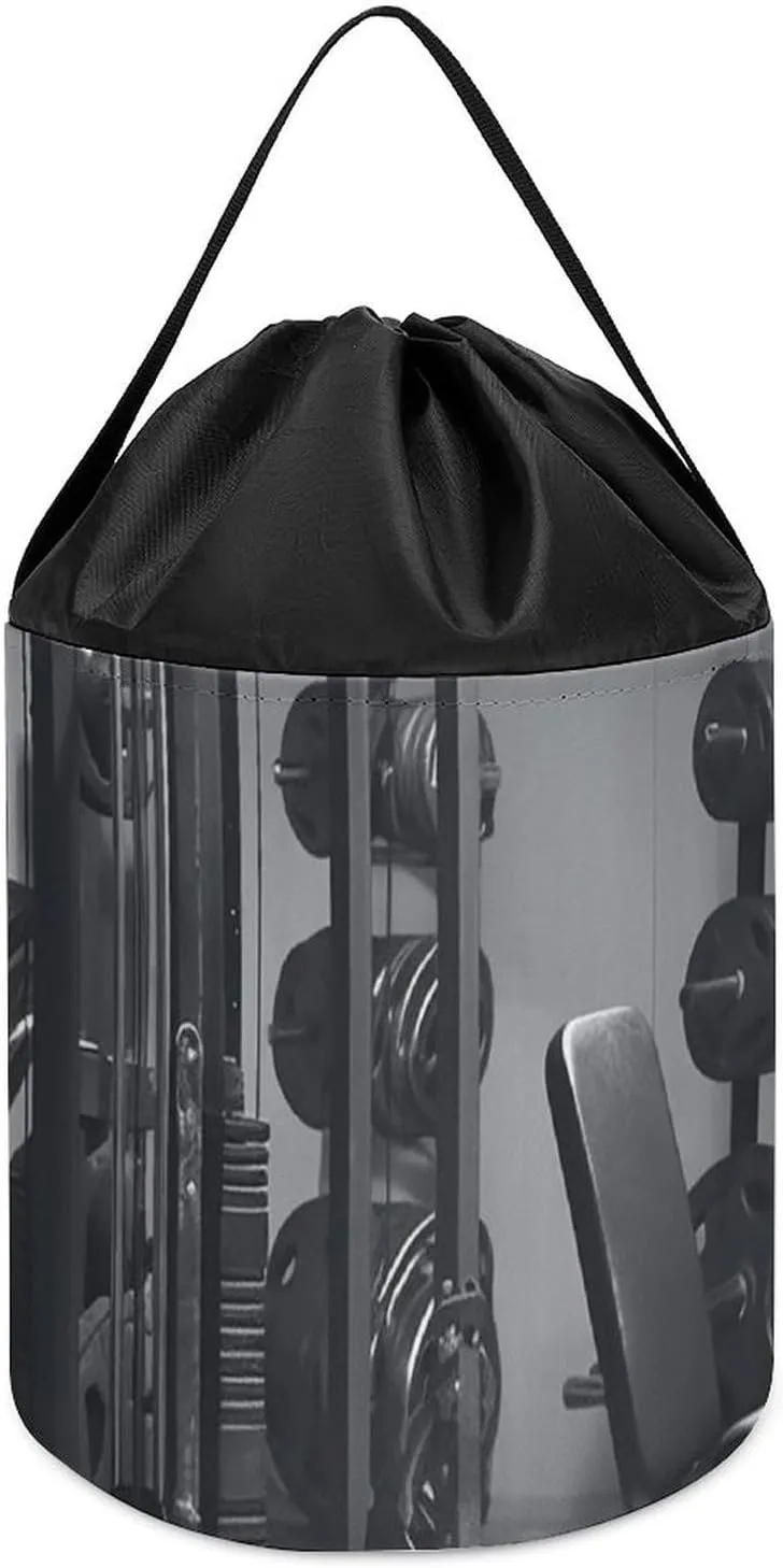 Storage Basket Reusable Drawstring hockey reradiate revenue informative Toy Bucket Bags Toy Hamper Round Toys Clothes Storage Basket for Playroom Gym Equipment Toy 