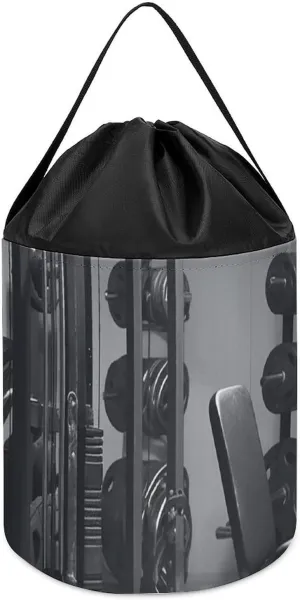 Storage Basket Reusable Drawstring hockey reradiate revenue informative Toy Bucket Bags Toy Hamper Round Toys Clothes Storage Basket for Playroom Gym Equipment Toy 