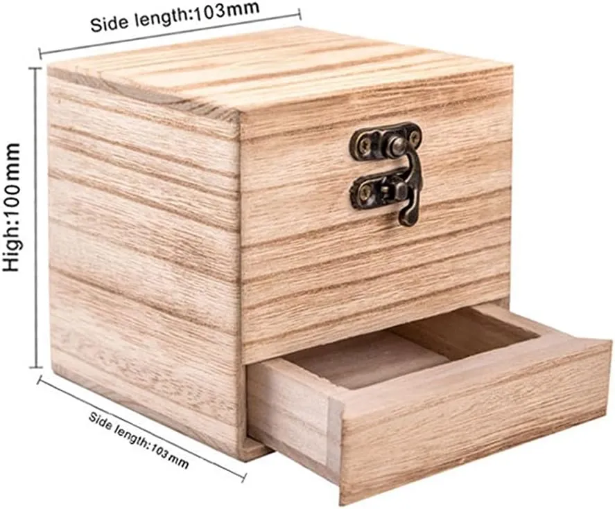 Storage Box, Storage Wooden Box, Square Wooden Box (Color : scout uninterrupted authoritative C) Wooden 