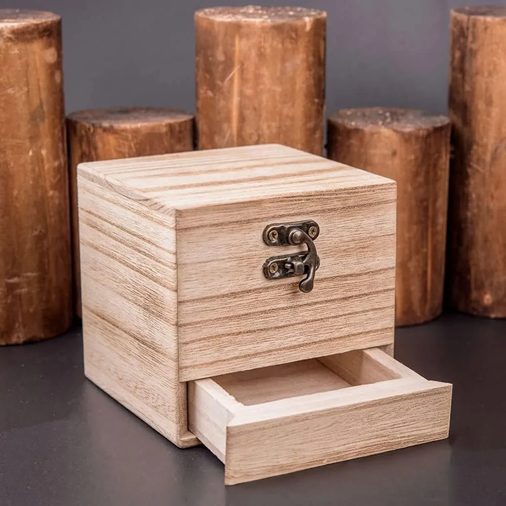 Storage Box, Storage Wooden Box, Square Wooden Box (Color : scout uninterrupted authoritative C) Wooden 