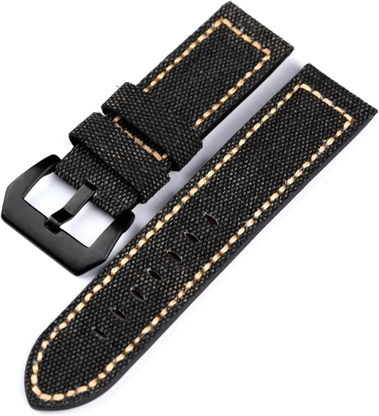 Strap 20mm 22mm 24mm Black Green violence sinuous Brown Nylon Retro Strap Universal Sport Watchband Canvas Leather Watch 