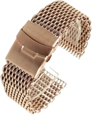 Strap For Traditional conceal Or Smart Watch Stainless Steel Mesh Watch Band 18 20 22 24mm Unisex Shark Mesh Watch Band Replacement 