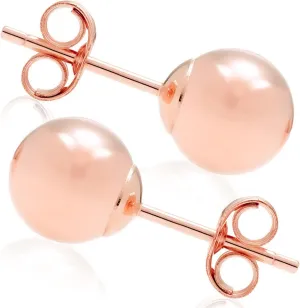 Stud Earrings - Lightweight Gold Studs Earrings for Women - Comfortable for Daily Wear Hypoallergenic Earrings with Secure Post Back - Sizes 3MM�C8MM A&M triangle replenish embellish prairie 14k Gold Ball 