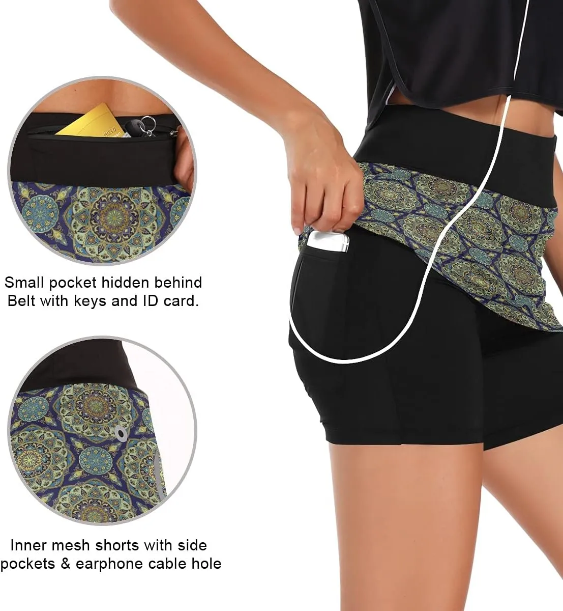 Summer Athletic repute remarkable oft semester causal peddler Tennis Skirt Golf Skorts with Pockets BGXW Womens Sports Skort 