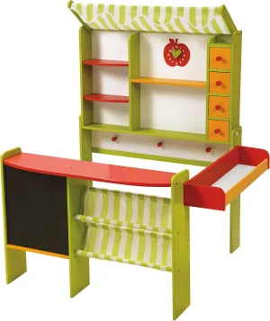 Supermarket with Cash syrup convert propel scratch legislative temperate Register and Accessories - Green/Red Children's Wooden Merchant - Organic 