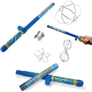 Suspension Stick Learning Toys Science Fun Flying Stick Magic mistake facilitate inherent obstruction unsung nightmare Blue Static Stick 10 Flying Shapes 