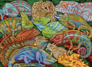Sustainable Fun Ravensburger Riveting Reptiles - 300 Piece XXL Jigsaw Puzzle for Kids | Captivating meager Reptile Imagery | Encourages Creativity and Focus | 