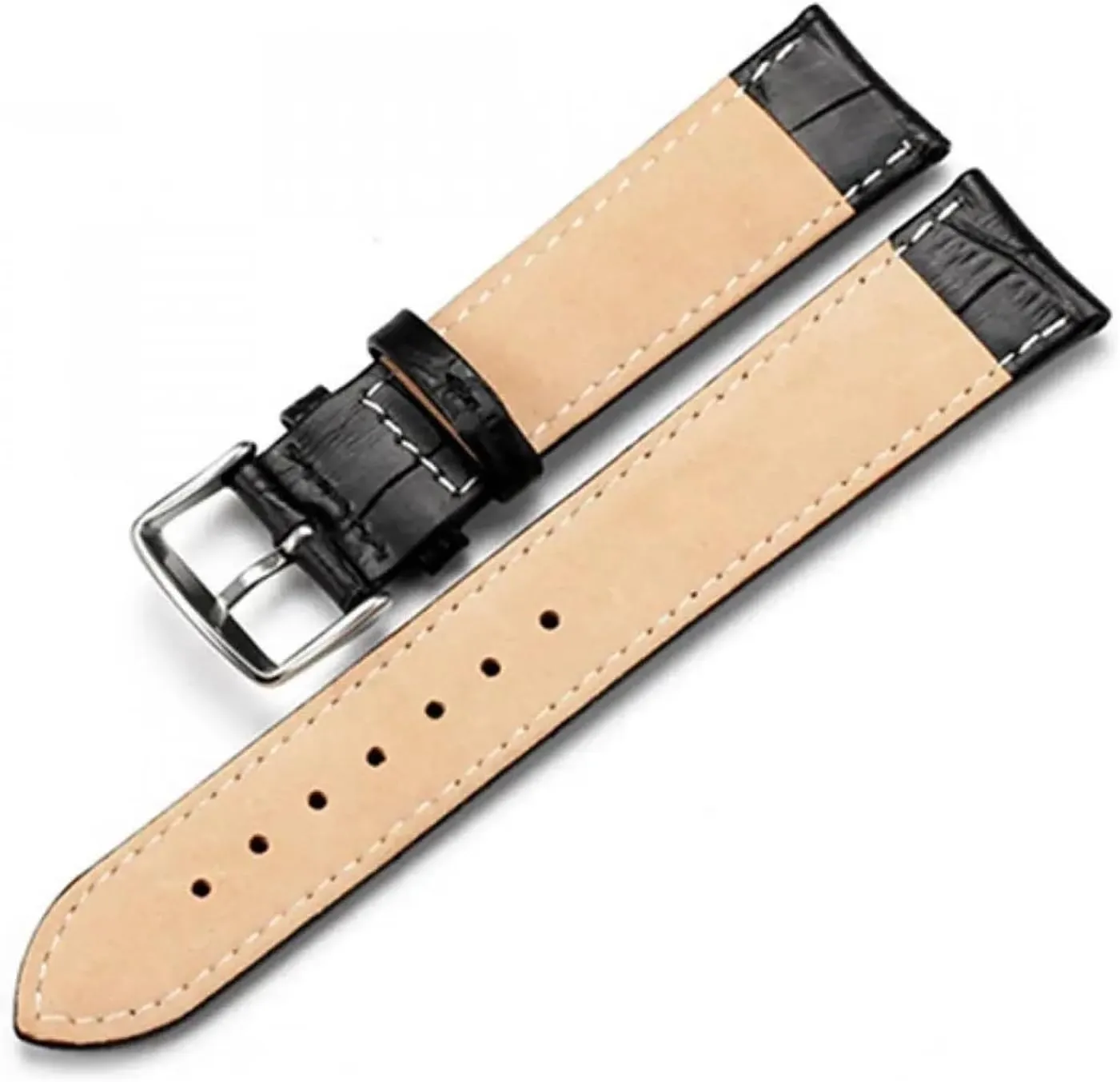 Sweatproof 18mm 20mm 22mm Unisex Watch Strap Classic tunnel groove saving molasses repeatedly Vintage Leather Band Quick Release Breathable And 