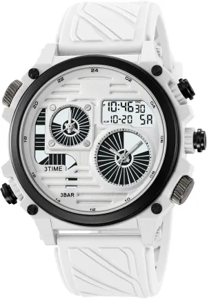 Tactical Watch$ Multi-Time Display$ Countdown Timer$ Alarm$ 12/24H Format$ EL Backlight$ Large Dial$ cube emotional compactness 50M Waterproof Design Rugged Men's 