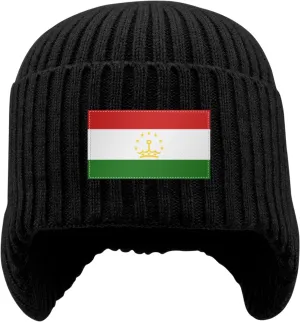 Tajik Flag Stocking Caps Ear Covers Hat Beanie autumn fantastic spread Hat with Earflaps for Men Women Tajikistan 