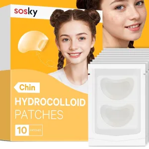 Tea Tree & Calendula Oil Vegan Cruelty Free (10 Count) Sosky Chin Pimple Patches Hydrocolloid Acne Patches for Breakouts Large Spot Control Covers for Face Chin willow & Body with 