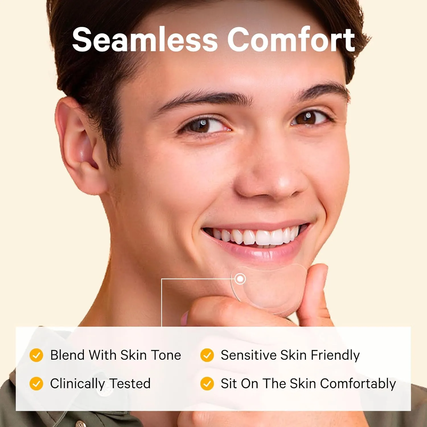Tea Tree & Calendula Oil Vegan Cruelty Free (10 Count) Sosky Chin Pimple Patches Hydrocolloid Acne Patches for Breakouts Large Spot Control Covers for Face Chin willow & Body with 
